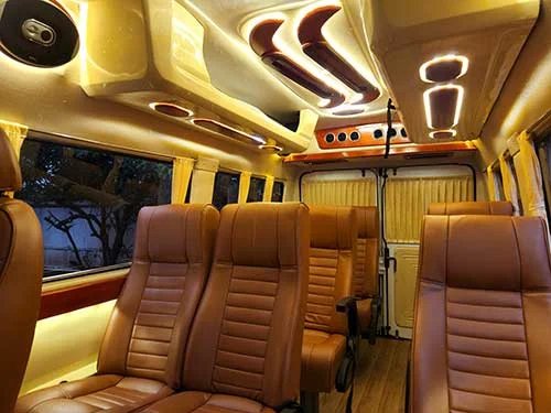 10 seater tempo traveller for family trip in Kerala