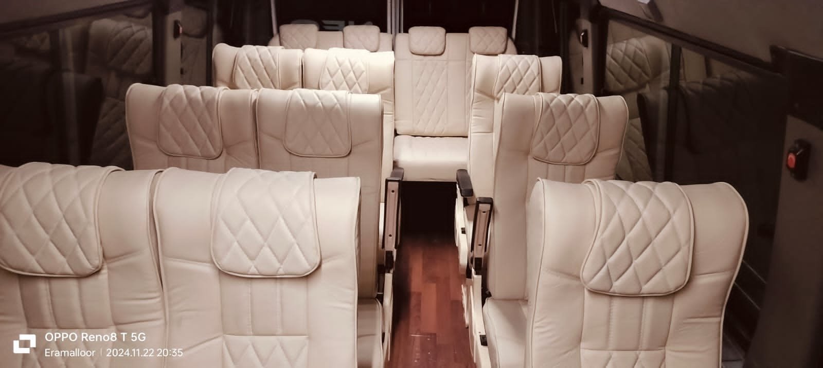 book kerala luxury van, luxury tempo traveller on rent